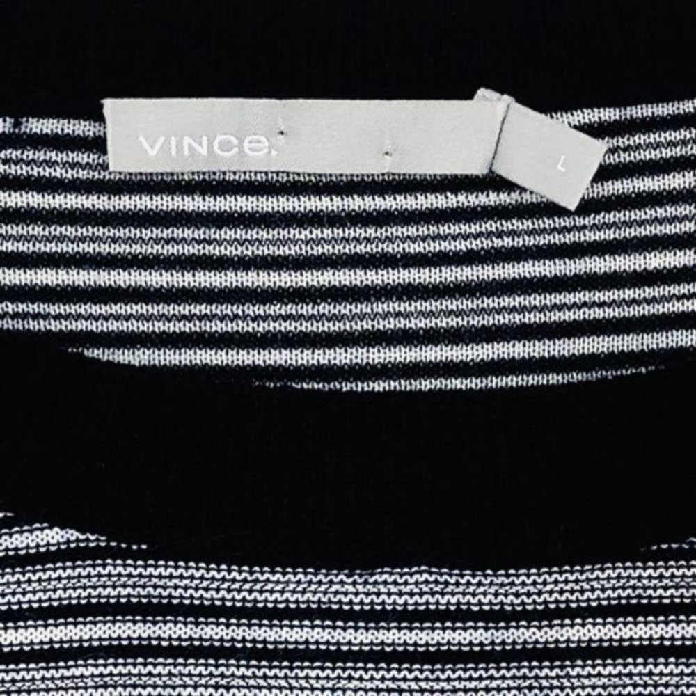 Vince Sweater Striped Wool & Cashmere Size Large - Picture 4 of 5